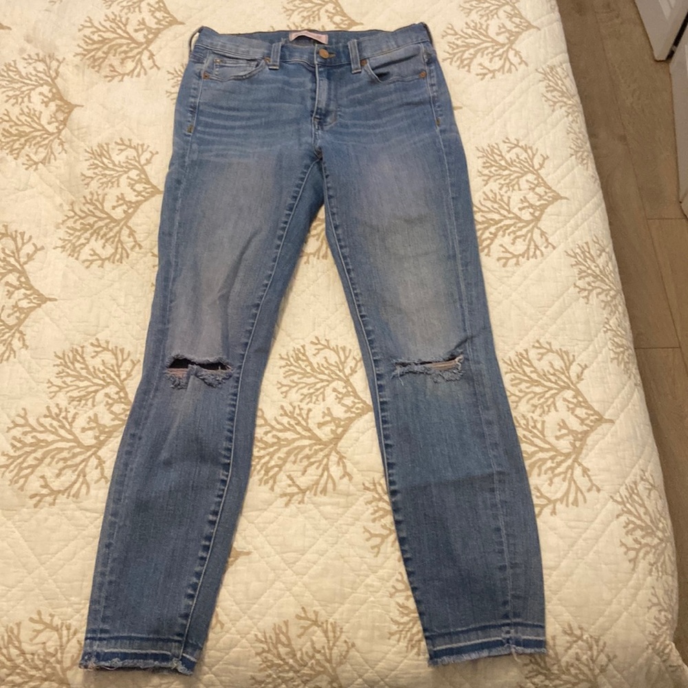 Madewell high rise distressed jeans